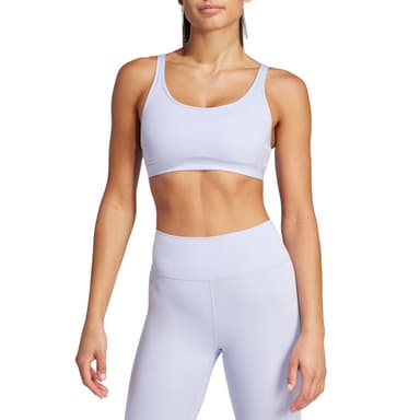 Бра женский Adidas ALL ME ESS MS фиолетовый JJ2654