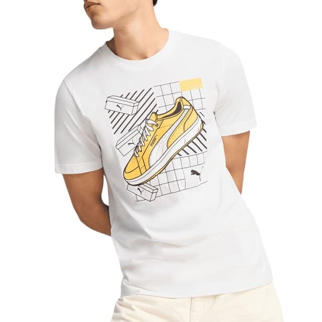Футболка чоловіча Puma GRAPHICS Sneaker Tee біла 68483002