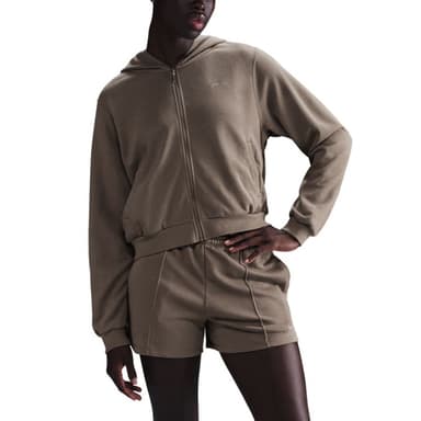 Толстовка жіноча Nike W NSW NK CHLL FT FZ HDY коричнева FN2415-233