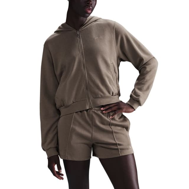Толстовка жіноча Nike W NSW NK CHLL FT FZ HDY коричнева FN2415-233