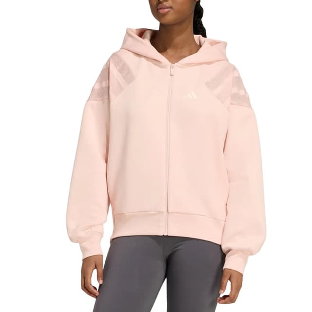 Толстовка жіноча Adidas W FI 3S MT HD рожева KB4231