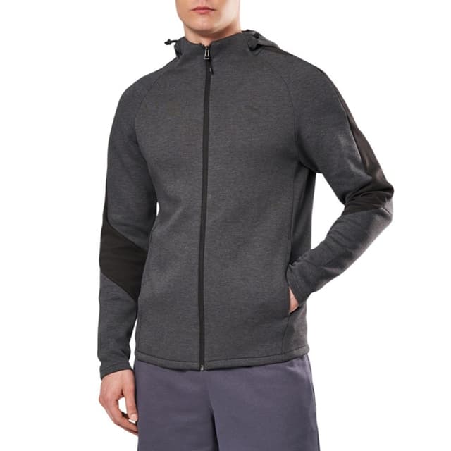 Толстовка чоловіча Puma EVOSTRIPE Core FZ Hoodie графiтова 63152907