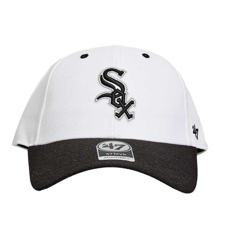 Бейсболка 47 Brand Two Tone White Sox белая B-ADBLT06WBV-WH