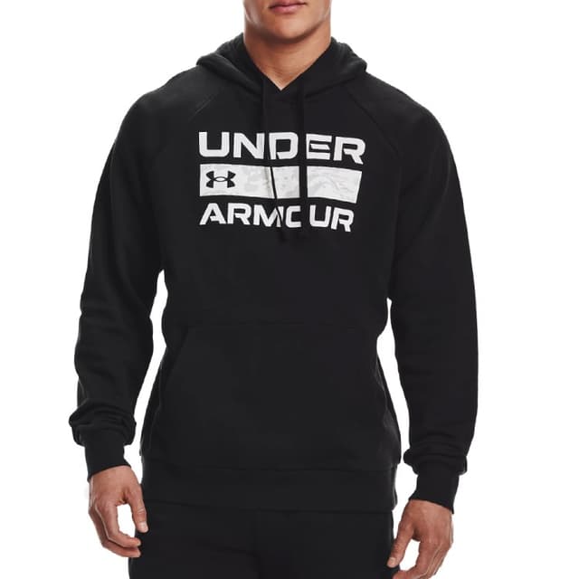 Толстовка чоловіча Under Armour Ua Rival Flc Signature Hd чорна 1366363-001
