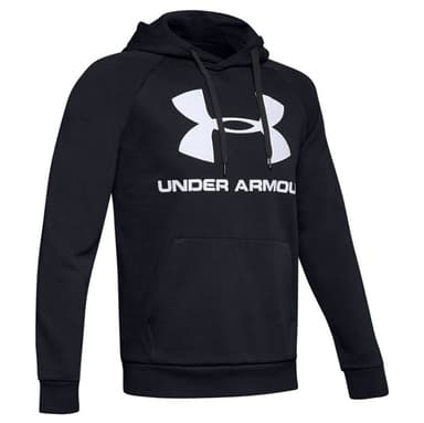 Толстовка мужская Under Armour RIVAL FLEECE LOGO черная 1345628-001