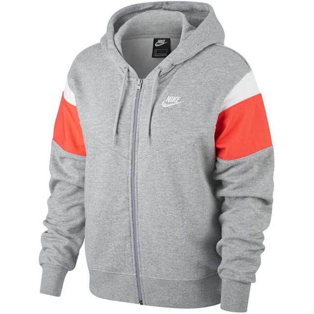 Толстовка жіноча Nike Sportswear Heritage Fz Fleece (Women) сіра CJ2305-064 