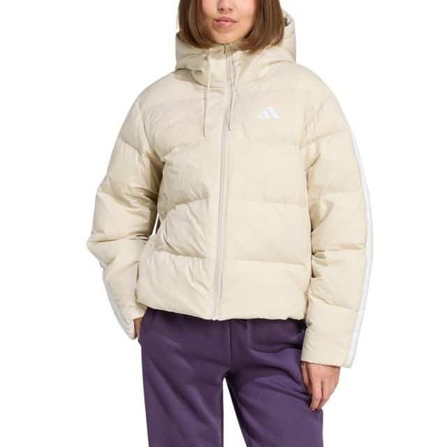 Куртка жіноча Adidas W ESS 3S P D HO сіра JM4107