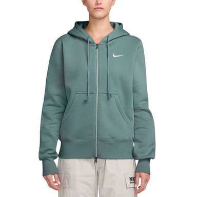 Толстовка женская Nike W NSW PHNX FLC STD FZ HDY бирюзовая HJ0995-017