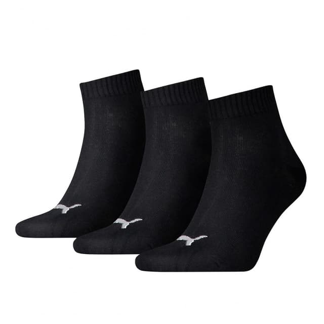 Носки Puma Unisex Quarter Plain черные 90697832