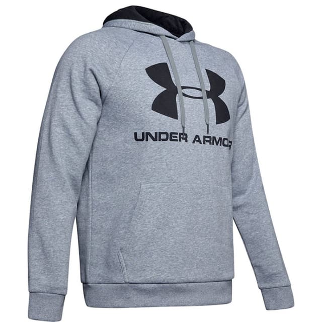 Толстовка чоловіча Under Armour RIVAL FLEECE LOGO сіра 1345628-035