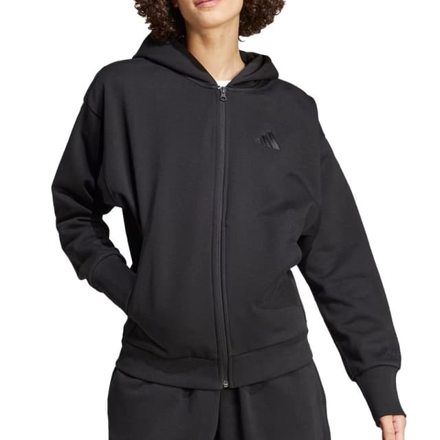 Толстовка жіноча Adidas W ALL SZN FZ HD чорна IX3809
