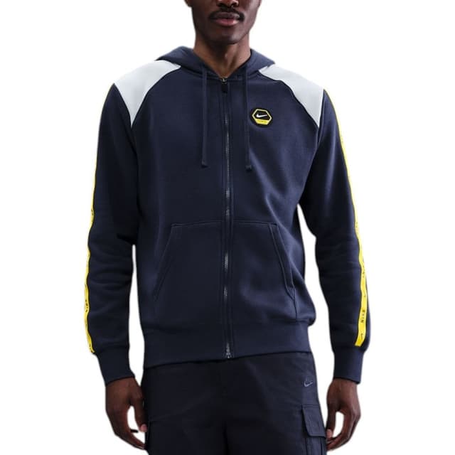 Толстовка мужская Nike M NSW CS HOODY FLC BB темно-синяя IH4285-410