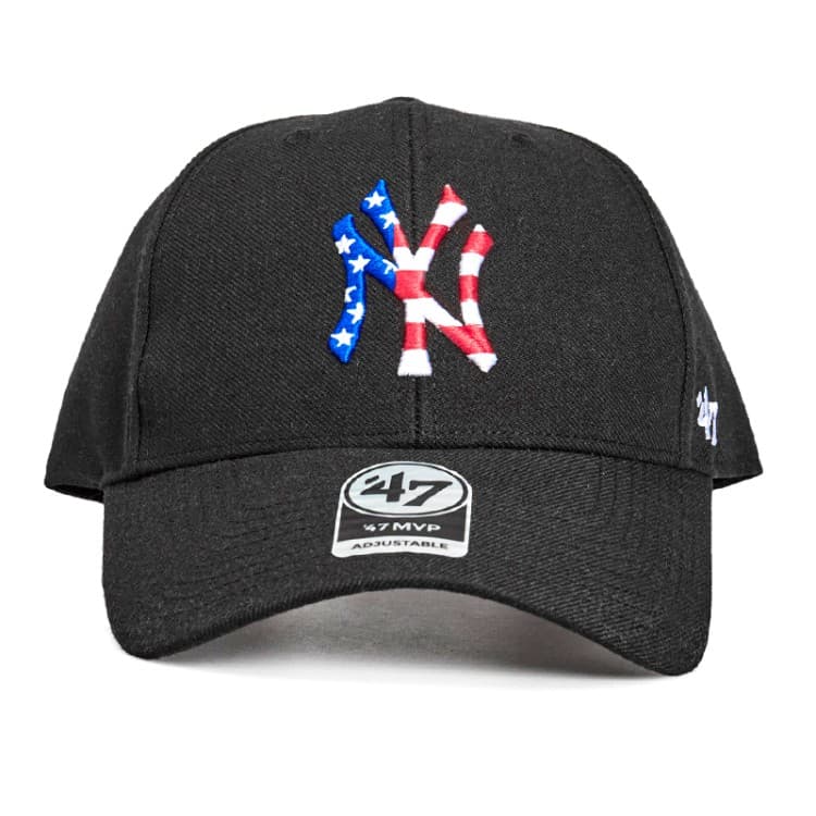 Бейсболка 47 Brand  New York Yankees черная B-FLAGM17WBV-BK