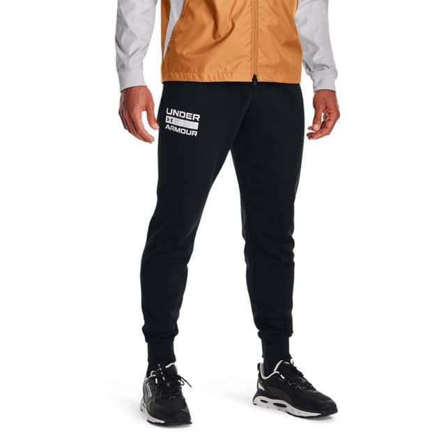 Чоловічі штани Under Armour Ua Rival Flc Signature Jgr чорні 1366366-001