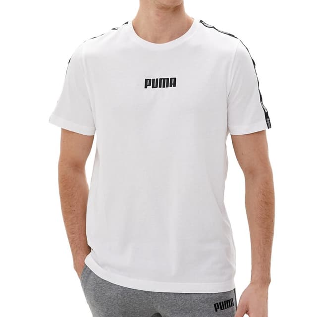 Футболка мужская Puma Tape Tee M белая 67132002