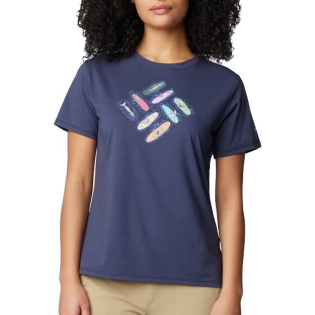 Футболка жіноча Columbia SUN TREK™ SS GRAPHIC TEE синя 1931751-465