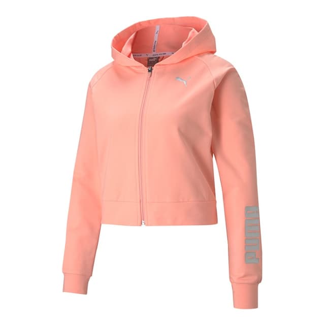 Толстовка жіноча Puma Rtg Full-Zip Hoodie персикова 58648526 