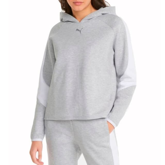 Толстовка жіноча Puma Evostripe Hoodie сіра 84707204