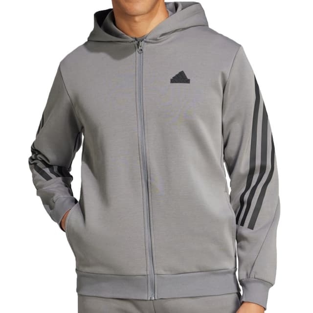 Толстовка чоловіча Adidas M FI 3S FZ графiтова IW8529