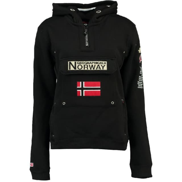 Толстовка жіноча Geographical Norway чорна SR638F-010