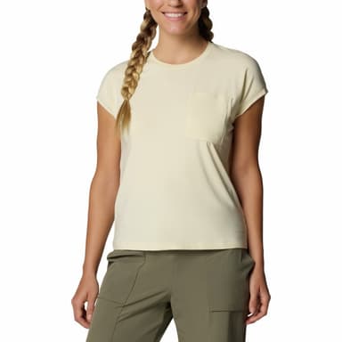 Футболка женская Columbia Boundless Trek™ Short Sleeve Tee желтая 2033481-758