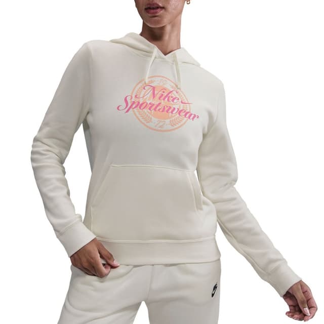 Толстовка женская Nike W NSW CLUB FLC GX STD PO HDY молочная IH8496-133