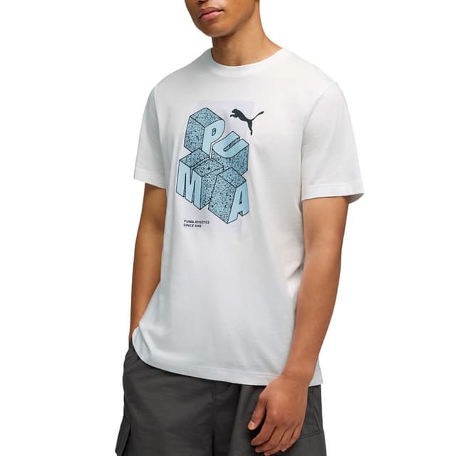 Футболка чоловіча Puma GRAPHIC Tee біла 69178202