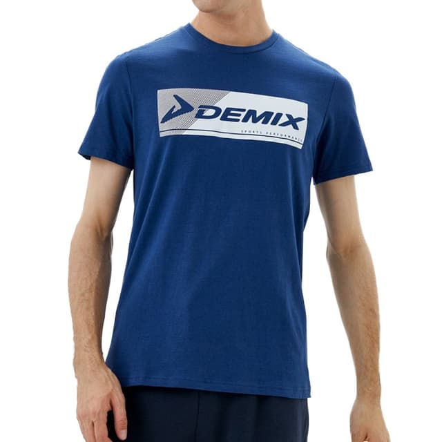 Футболка мужская Demix T-shirt синяя 113601-Z3