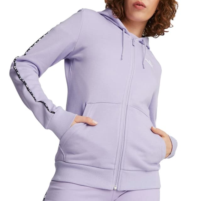 Толстовка жіноча Puma PUMA POWER Full-Zip Hoodie фіолетова 67422625