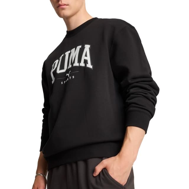 Толстовка мужская Puma PUMA SQUAD Crew FL черная 68179401