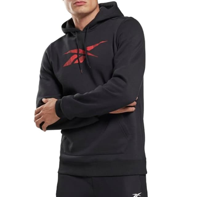 Толстовка чоловіча Reebok Holiday Fleece Oth чорна GT5805