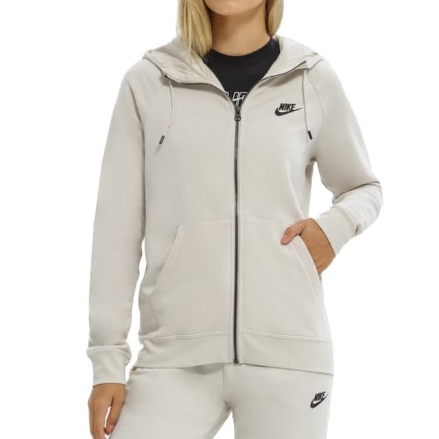 Толстовка жіноча Nike W Nsw Essntl Flc Fz Hoodie бежева DX2317-104