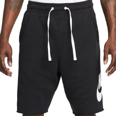 Шорты мужские Nike M NK CLUB ALUMNI HBR FT SHORT черные DX0502-010