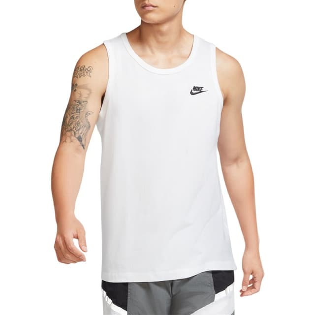 Майка чоловіча Nike M NSW CLUB - TANK біла BQ1260-100