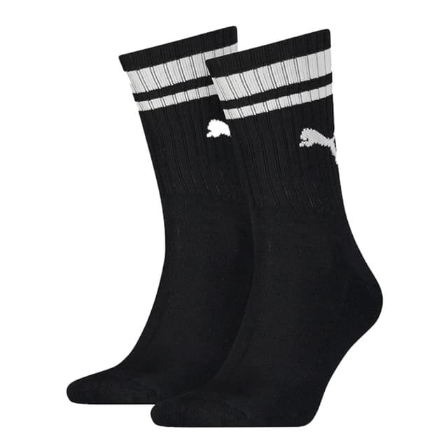 Носки Puma CREW HERITAGE STRIPE 2P UNISEX черные 90794401