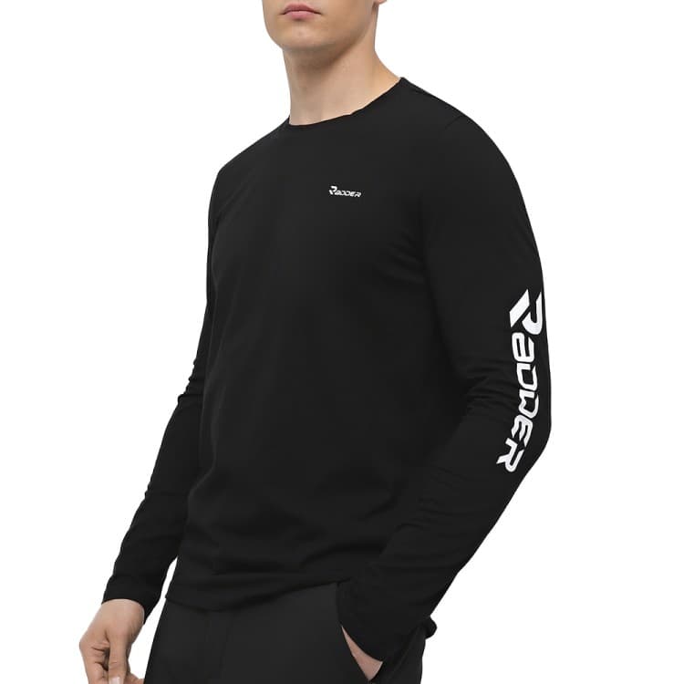 Футболка с длинным рукавом мужская Radder Sapri черная 442409-010