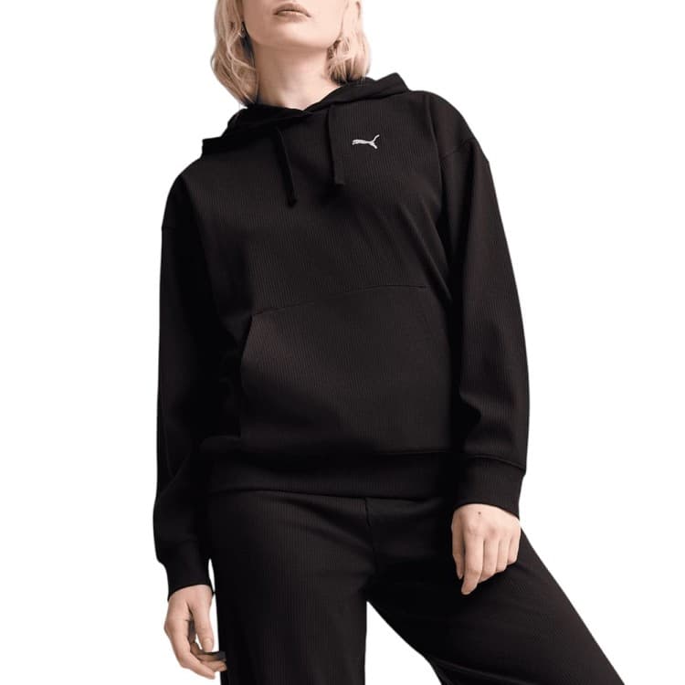 Толстовка жіноча Puma ESS ELEVATED Comfort Hoodie чорна 68502301