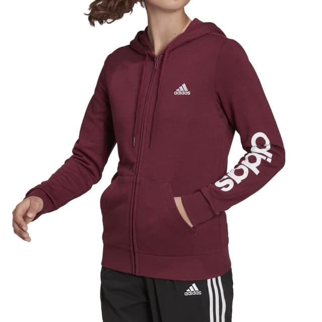Толстовка жіноча Adidas W Lin Ft Fz Hd фіолетова H07820 