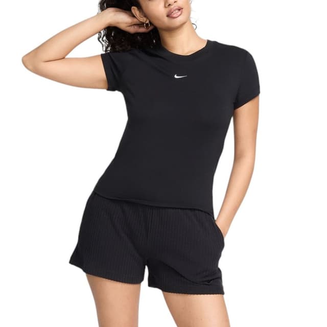 Футболка жіноча Nike W NSW NK CHLL KNT MD CRP чорна FV5508-010
