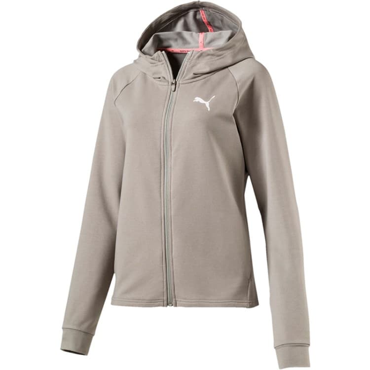 Толстовка женская Puma URBAN SPORTS FZ TR серая 85002517
