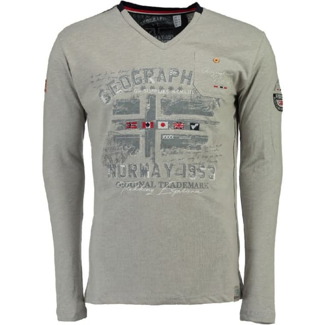 Футболка мужская Geographical Norway серая WP334H-011