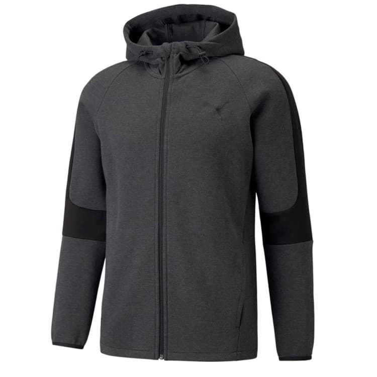 Толстовка чоловіча Puma Evostripe Core Fz Hoodie сіра 58581207 
