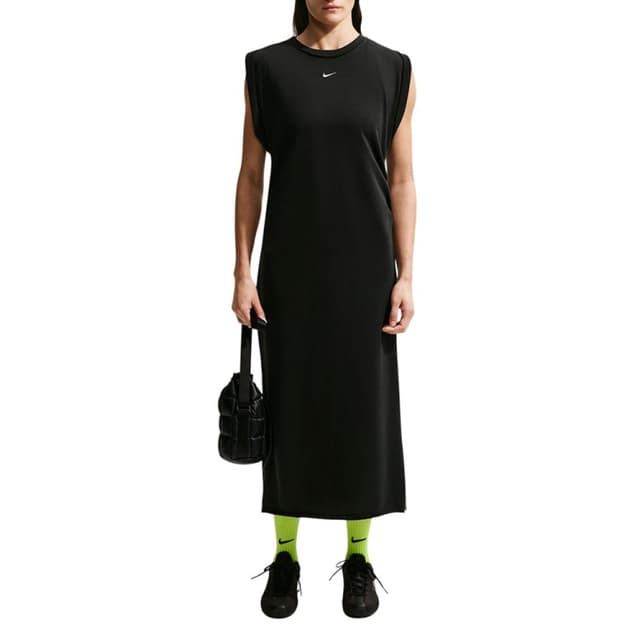 Платье женское Nike W NSW NK CHLL FT DRESS черное IF0567-010