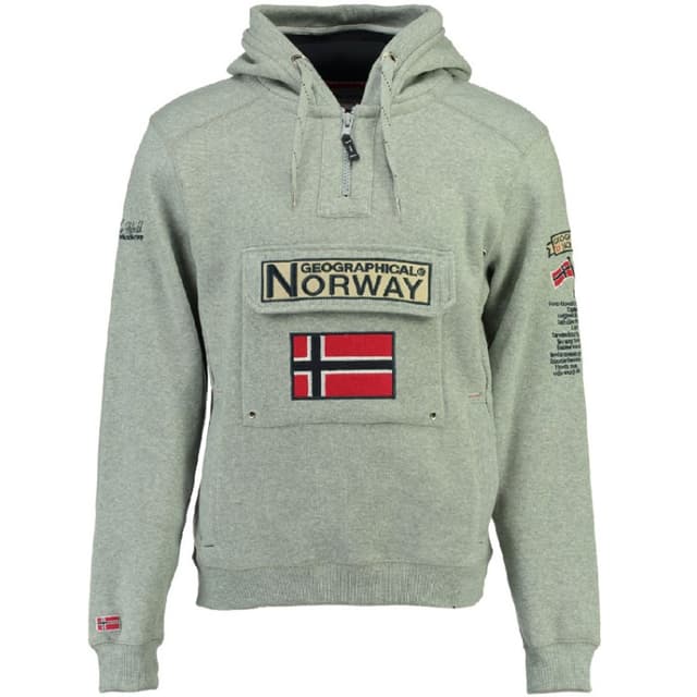 Толстовка чоловіча Geographical Norway сіра SR494H-011