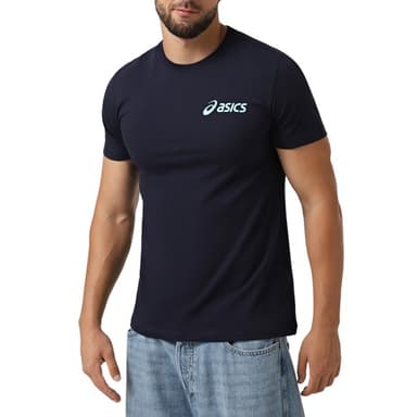 Футболка чоловіча Asics CHEST LOGO SS TEE темно-синя 2031E659-404