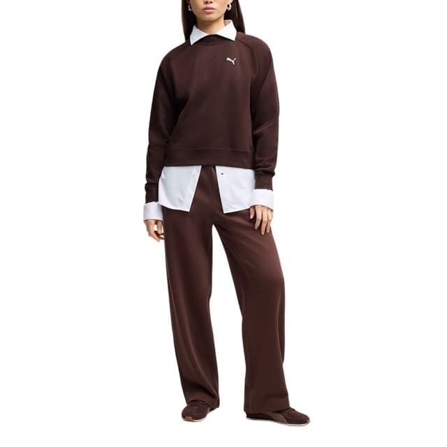 Костюм жіночий Puma Loungewear Standard Sweat Suitt FL cl коричневий 69399533