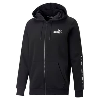 Толстовка чоловіча Puma ESS+ Tape Full-Zip Hoodie чорна 67027001