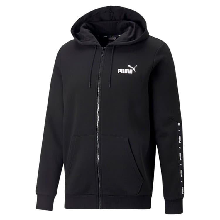 Толстовка мужская Puma ESS+ Tape Full-Zip Hoodie черная 67027001