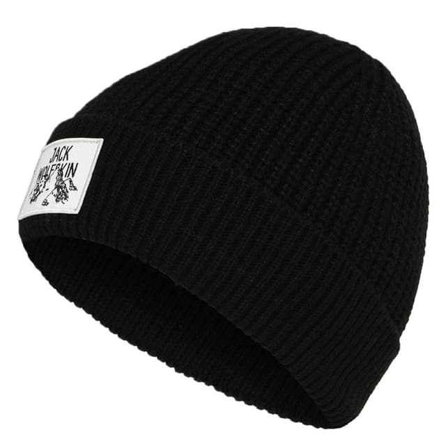 Шапка Jack Wolfskin BADGE BEANIE чорна A61610-6000