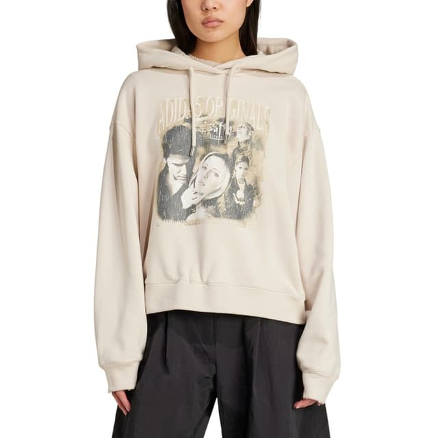 Толстовка жіноча Adidas BUFFY HOODIE бежева JX1274